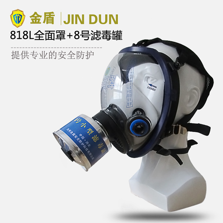 硫化氫防毒面具 JD818L球形多功能全面罩+8號(hào)濾毒罐套裝